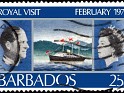 Barbados - 1975 - Royal Visit - 25C - Multicolor - Queen Elizabeth And Her Husband - 0